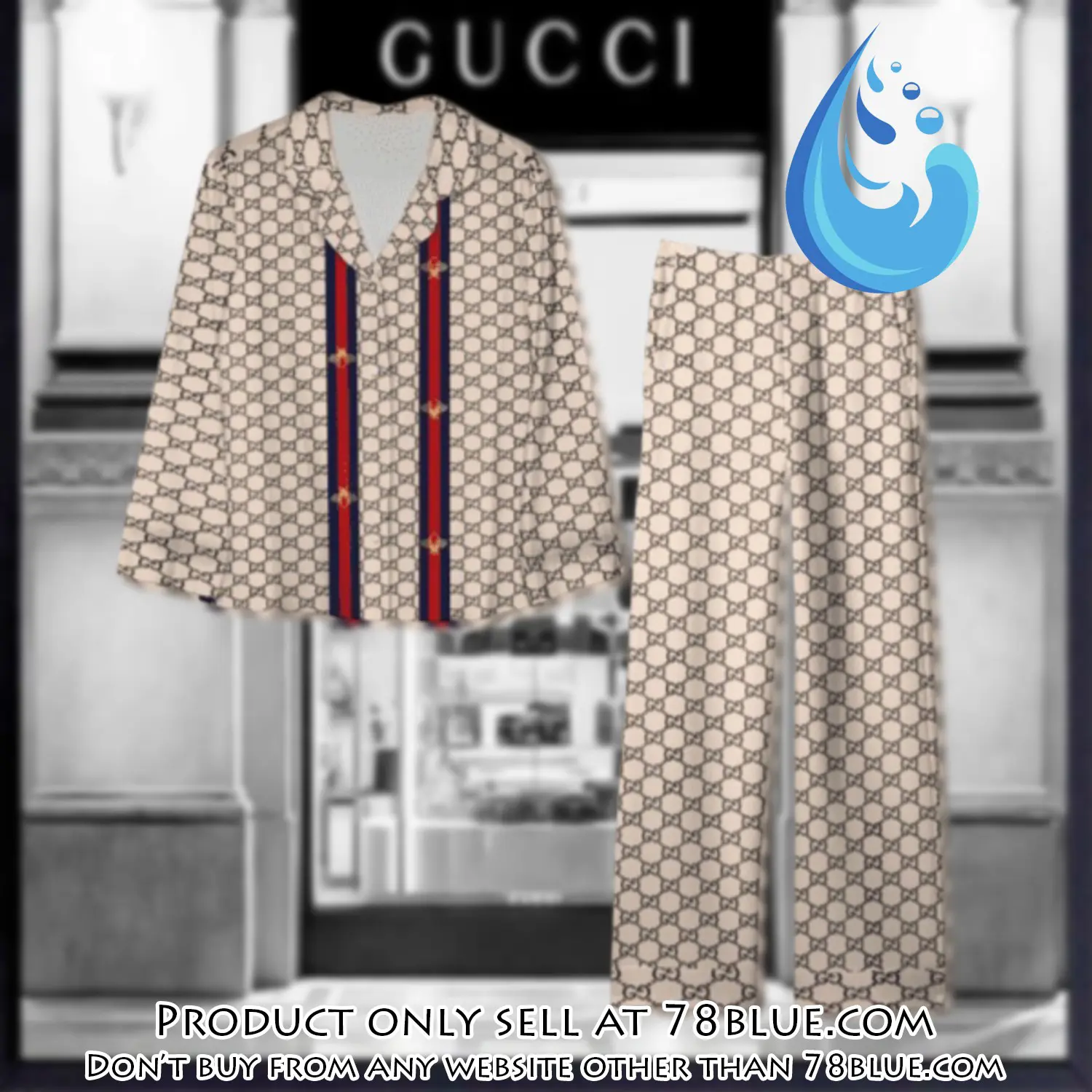 Trending luxury gc satin pajama set pjs1068 78b2035603